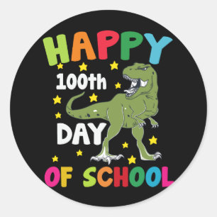 100日間の学校 ティラノサウルス 100日目の学校 ラウンドシール