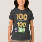 100日間の学校 トライブレンドＴシャツ (正面)