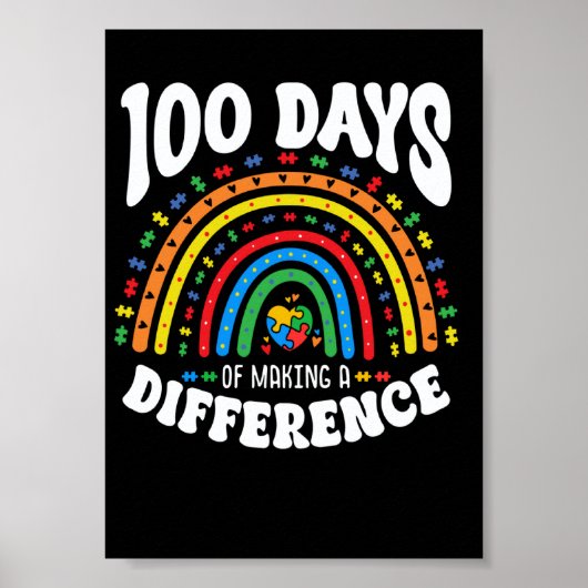 100日間の差異 100日目の学校 ポスター (正面)