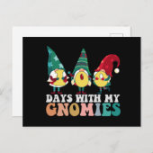 100日間の私の小人たちと楽しい教育 学校 ポストカード (正面/裏面)