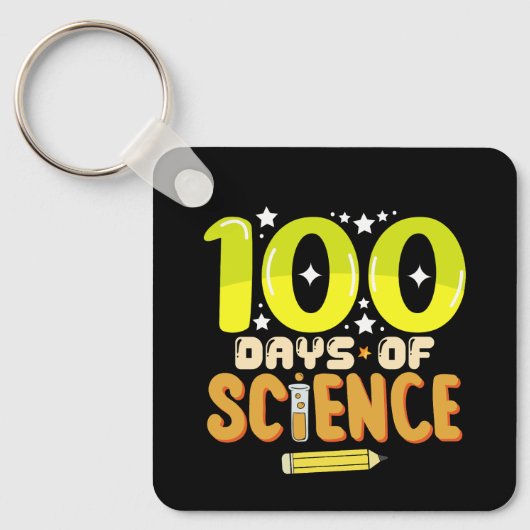 100日間の科学 100日目の学校の先生 キーホルダー (正面)