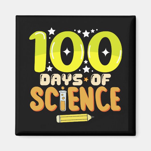100日間の科学 100日目の学校の先生 マグネット (正面)