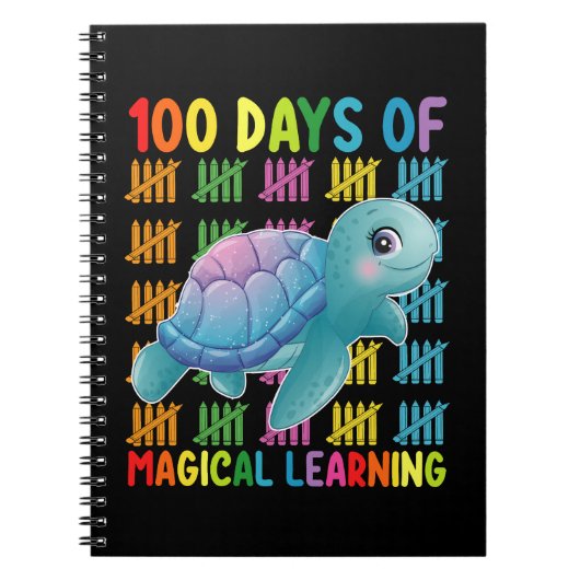 100日間の魔法の学習タートルスクール ノートブック (正面)