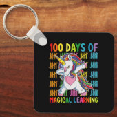 100日間の魔法の学習ユニコーンスクール キーホルダー (正面)