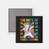 100日間の魔法の学習ユニコーンスクール マグネット (正面/裏面)