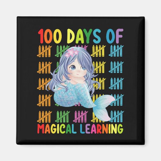 100日間の魔法の学習人魚学校 マグネット (正面)