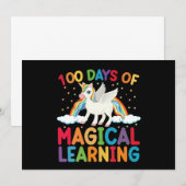 100日間の魔法の学習学校ユニコーン女子  招待状 (正面/裏面)