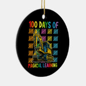 100日間の魔法の学習 ショベルカー学校 セラミックオーナメント (右)