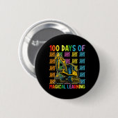 100日間の魔法の学習 ショベルカー学校 缶バッジ (正面&裏面)