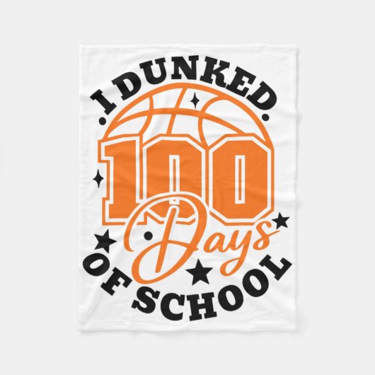 100日間学校で飲んだスケッチ 100日目の学校 フリースブランケット (正面)