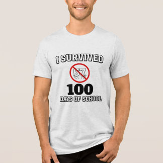 100日間学校に通った (67日じゃないよ) おもしろTシャツ トライブレンドTシャツ