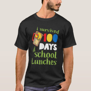 100日間学校給食を乗り切ったキッズ Tシャツ