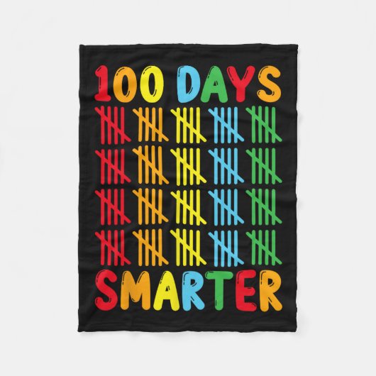 100日頭が切れるおもしろい集計先生と学生No フリースブランケット (正面)