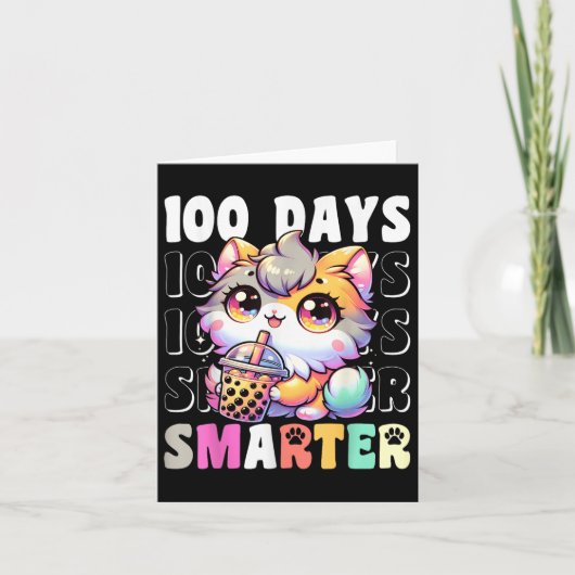 100日頭が切れるかわいい猫衣装100日目S カード (正面)