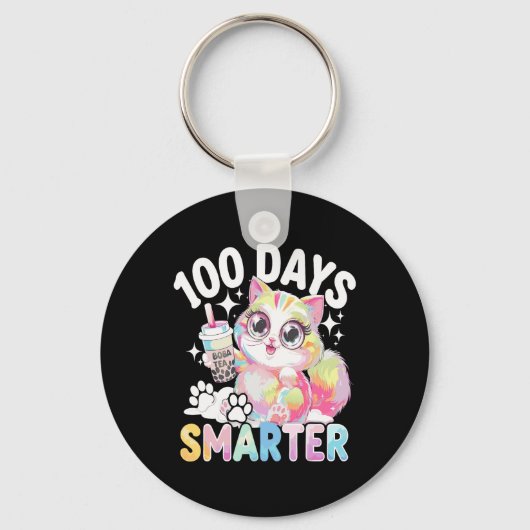 100日頭が切れるかわいい猫衣装100日目S キーホルダー (正面)