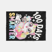 100日頭が切れるかわいい猫衣装100日目S フリースブランケット (正面(横))