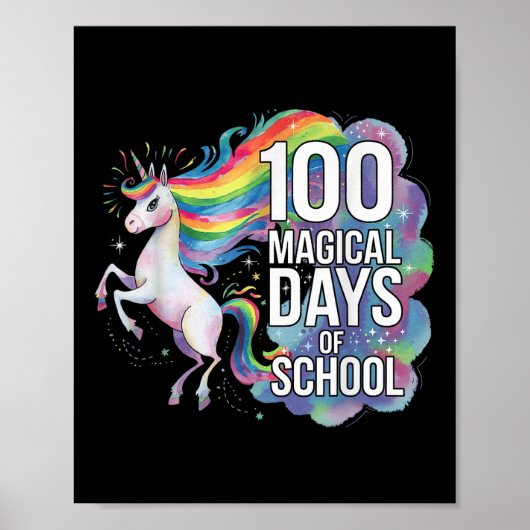 100日頭が切れるキッズガールズユニコーンSの100日目 ポスター (正面)