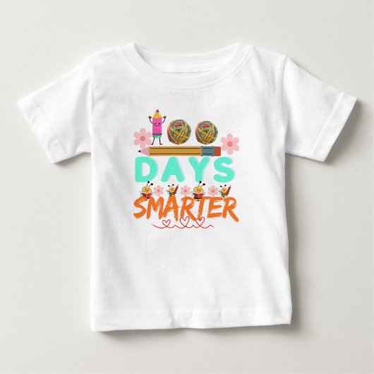 100日頭が切れるシャツ ベビーTシャツ (正面)