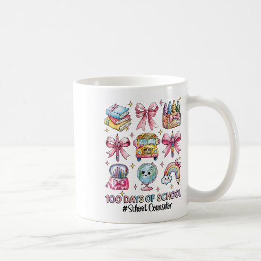 100日頭が切れるスクールカウンセラー コーヒーマグカップ (右)