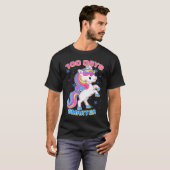 100日頭が切れるスマジカル学ユニコーン学生 Tシャツ (正面フル)
