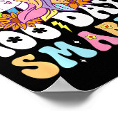 100日頭が切れるユニコーン子供レインボー100日目 ポスター (角)