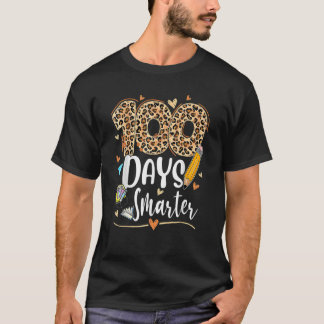 100日頭が切れるレオパード幸せ100日目 Tシャツ
