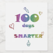 100日頭が切れるワインラベル – おもしろい先生ギフト ワインラベル (シングルラベル)