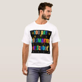 100日頭が切れる先生キッズ100日目 Tシャツ (正面フル)