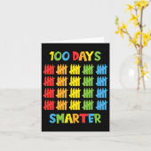 100日頭が切れる先生子供100日目 カード (黄色い花)