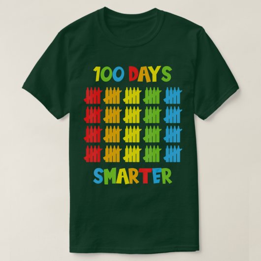 100日頭が切れる先生子供100日目 Tシャツ (デザイン正面)