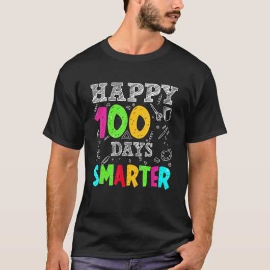 100日頭が切れる先生衣装100日学生 Tシャツ (正面)