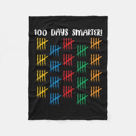 100日頭が切れる可愛い学生少年ガールズ100日 フリースブランケット (正面)