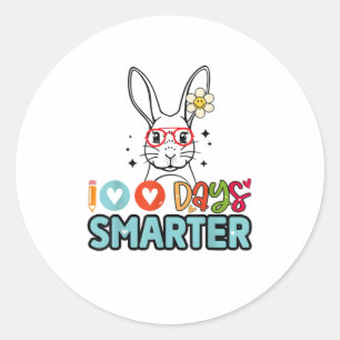 100日頭が切れる女子かわいいバニー100th Day Of Sch ラウンドシール
