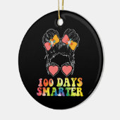 100日頭が切れる女子メッシーブンスクール絞り染め セラミックオーナメント (左)