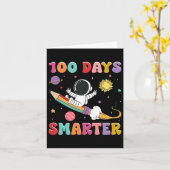100日頭が切れる宇宙飛行士ボーイズ子供1 カード (黄色い花)
