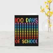 100日頭が切れる生100日の学校ハート カード (黄色い花)