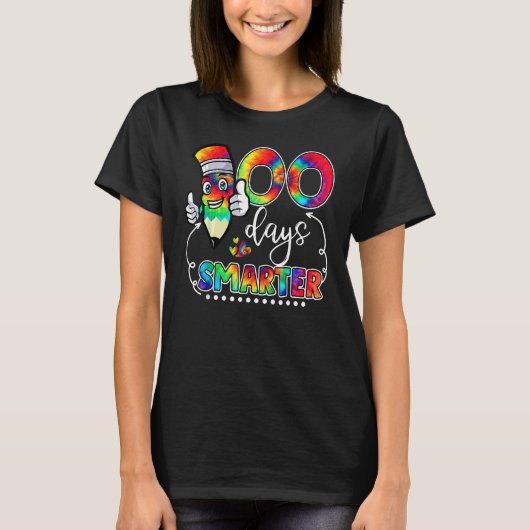 100日頭が切れる絞り染め100日のSchool Virtua Tシャツ (正面)