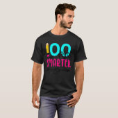 100日頭が切れる鉛筆100日かわいい Tシャツ (正面フル)