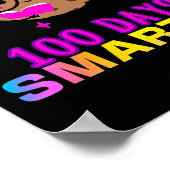 100日頭が切れる頭が切れるCookieとGlesかわいいおもしろい ポスター (角)