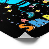 100日頭が切れる100thデイスクールダビングクレヨン ポスター (角)