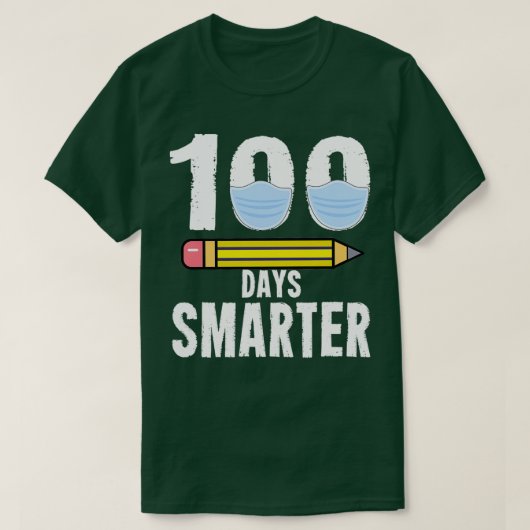 100日頭が切れる2021年学校100日 Tシャツ (デザイン正面)