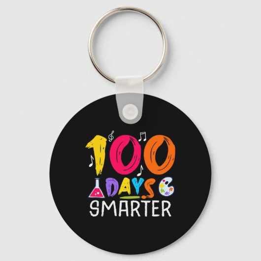 100日頭が切れる- 100日をテーマにした学校 キーホルダー (正面)