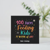 100日食べ物を与えの子どもは芸術作品である： 招待状 (スタンド正面)