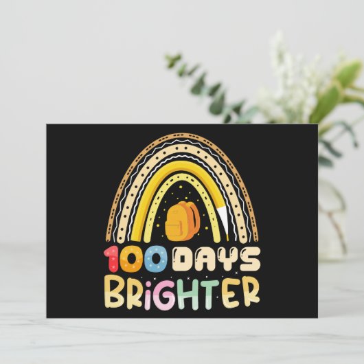 100日100日学校先生 招待状 (スタンド正面)