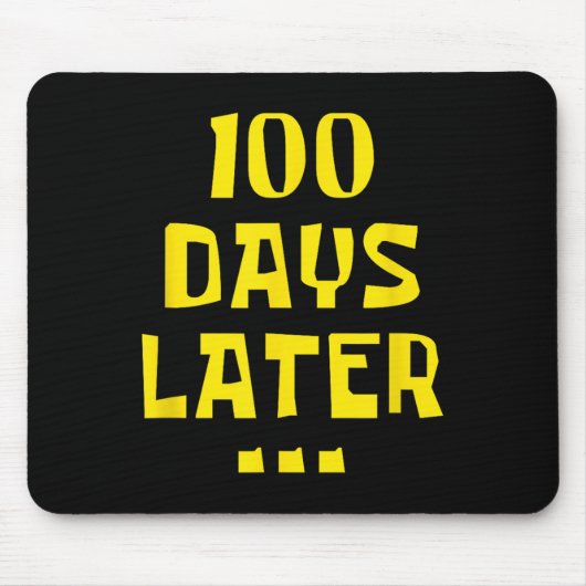 100日100日後の学校先生の子供 マウスパッド (正面)