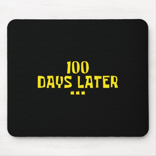 100日100日後の学校先生の子供 マウスパッド (正面)