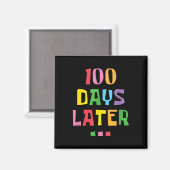 100日100日後の学校先生の子供 マグネット (正面/裏面)