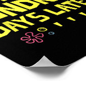 100日100日後100学期 ポスター (角)