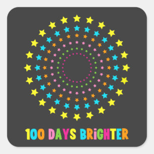 100日100日目より明るい スクエアシール