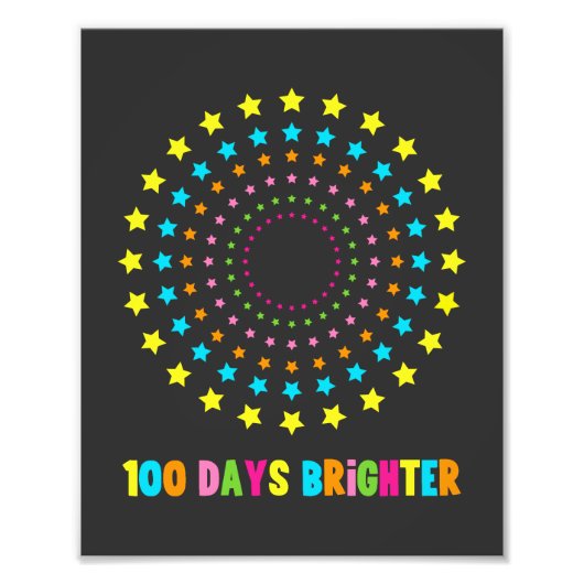 100日100日目より明るい フォトプリント            (正面)